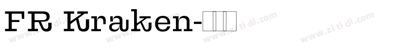 FR Kraken字体转换